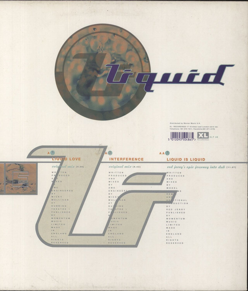 Liquid Liquid Love UK 12" vinyl single (12 inch record / Maxi-single) 5012093504865