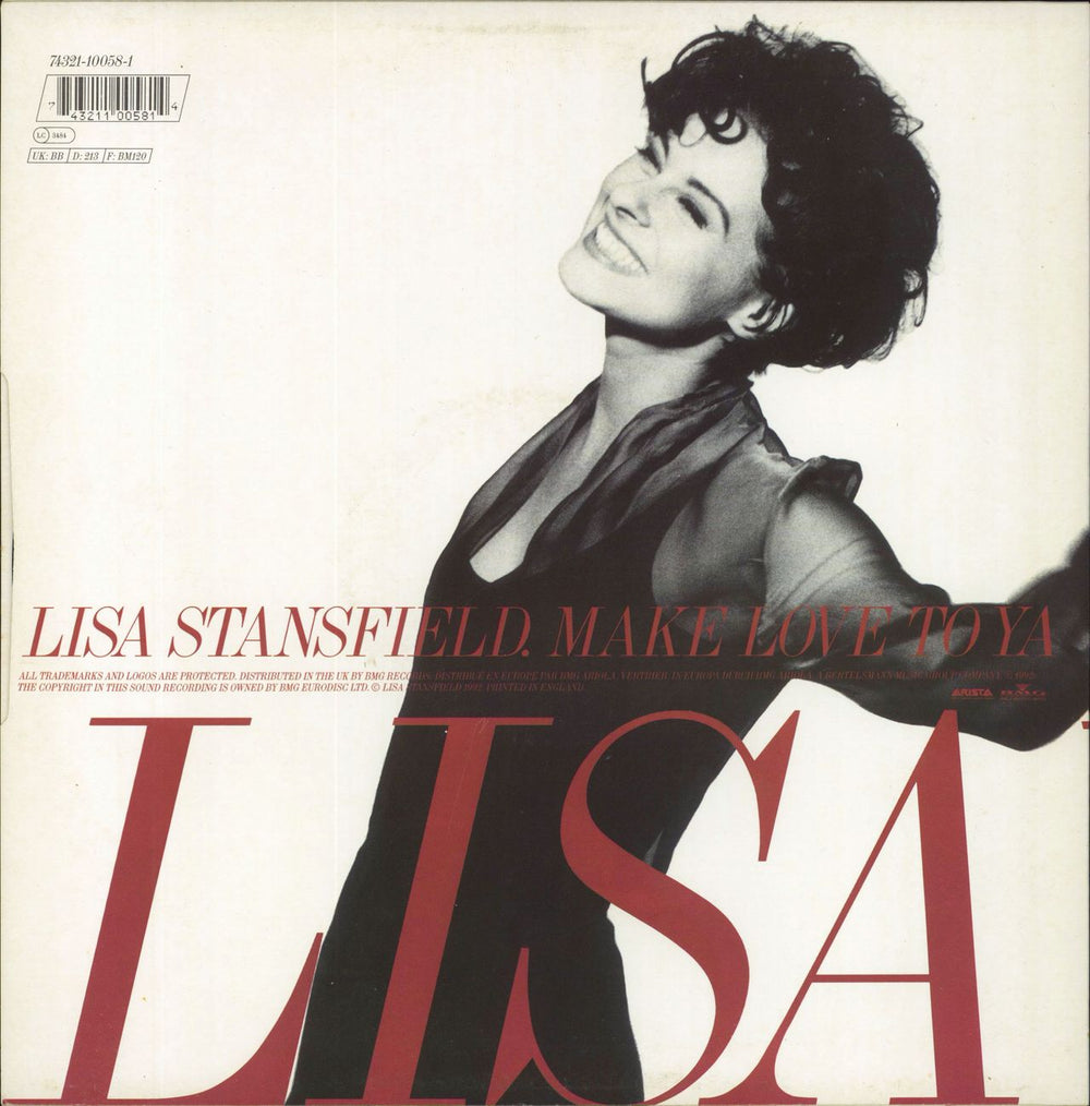 Lisa Stansfield Set Your Loving Free UK 12" vinyl single (12 inch record / Maxi-single) 743211005814