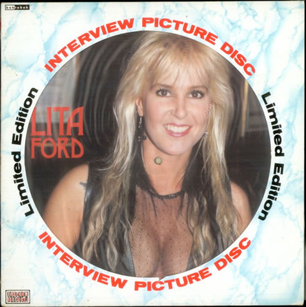 Lita Ford Interview Picture Disc UK picture disc LP (vinyl picture disc album) BAK2133