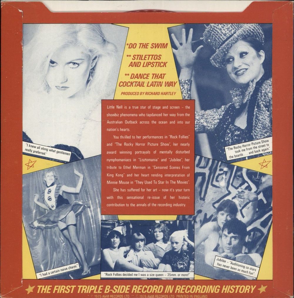 Little Nell The Musical World Of Little Nell - Red Vinyl UK 7" vinyl single (7 inch record / 45)