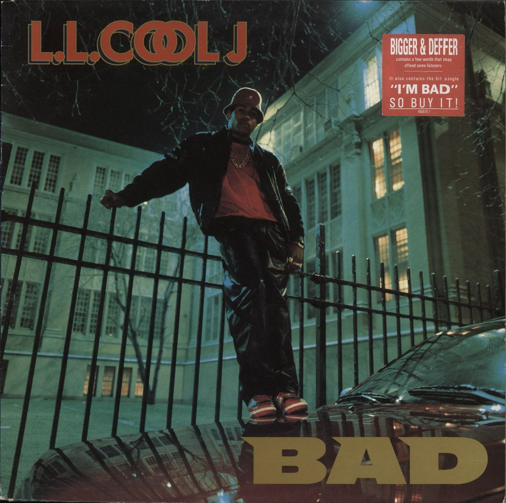 LL Cool J Bigger And Deffer (BAD) - gold stamp UK vinyl LP album (LP record) 4505151