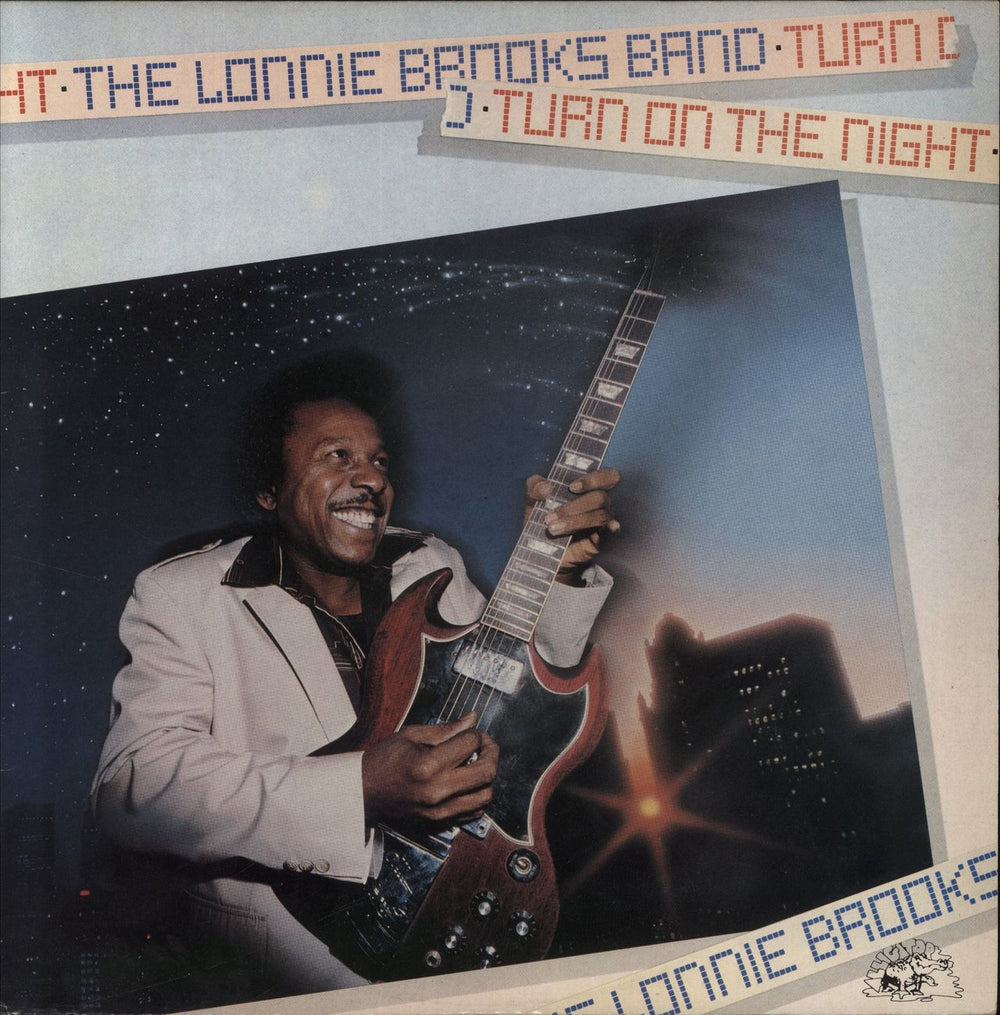 Lonnie Brooks Turn On The Night US vinyl LP album (LP record) SNTF-858