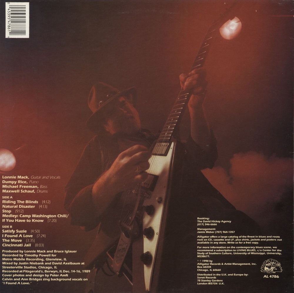 Lonnie Mack Live Attack Of The Killer V UK vinyl LP album (LP record) 045395478614