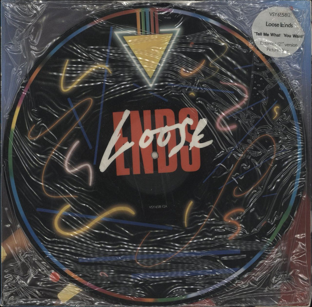 Loose Ends (80s) Tell Me What You Want - Extended Version - Sealed UK 12" vinyl picture disc (12 inch picture record) LOO2PTE863519