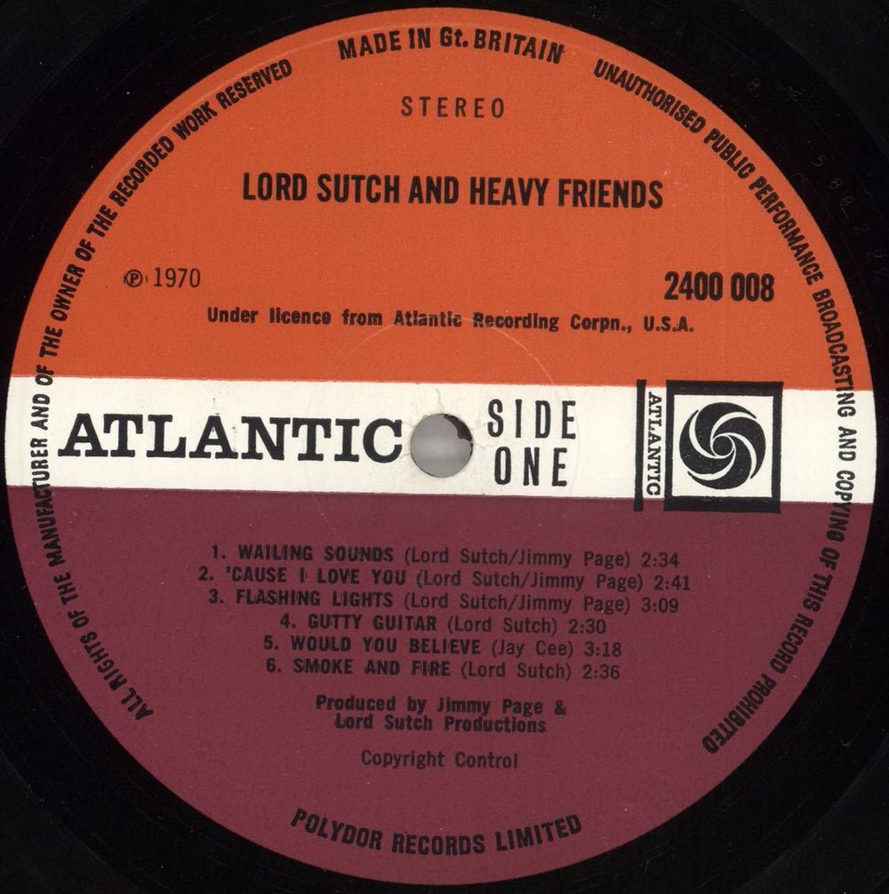 Lord Sutch Lord Sutch And Heavy Friends UK vinyl LP album (LP record) LSULPLO378645