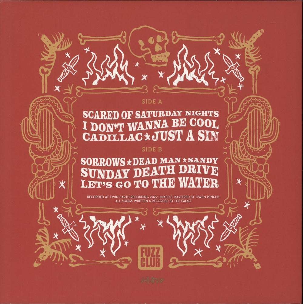 Los Palms Skeleton Ranch - BoneVinyl UK vinyl LP album (LP record) 5060978390430