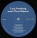 Louis Armstrong Louis Armstrong Meets Oscar Peterson - 180 Gram Vinyl UK vinyl LP album (LP record) LOALPLO869341