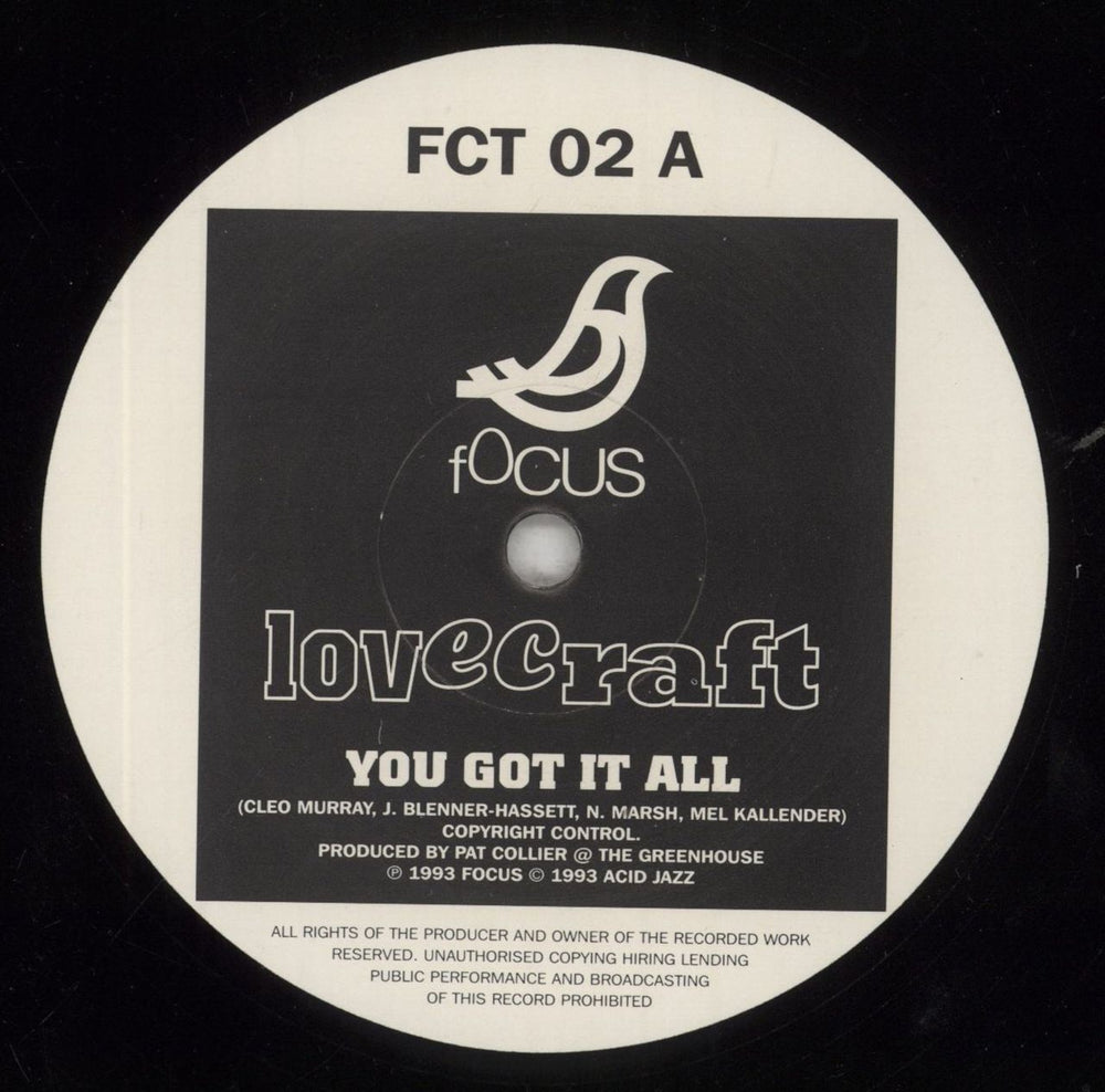 Lovecraft Hungry UK 12" vinyl single (12 inch record / Maxi-single) LPX12HU856475