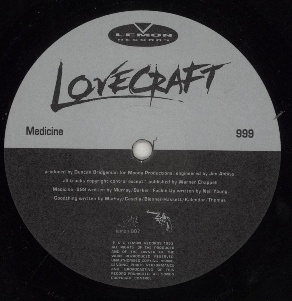 Lovecraft Medicine EP UK 12" vinyl single (12 inch record / Maxi-single) LPX12ME856476