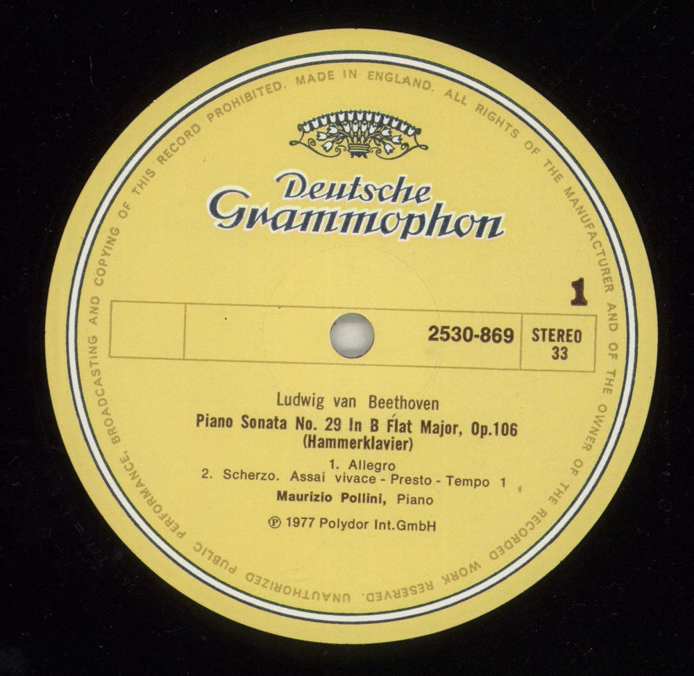 Ludwig Van Beethoven Hammerklavier-Sonate op. 106 Dutch vinyl LP album (LP record) LVBLPHA878637