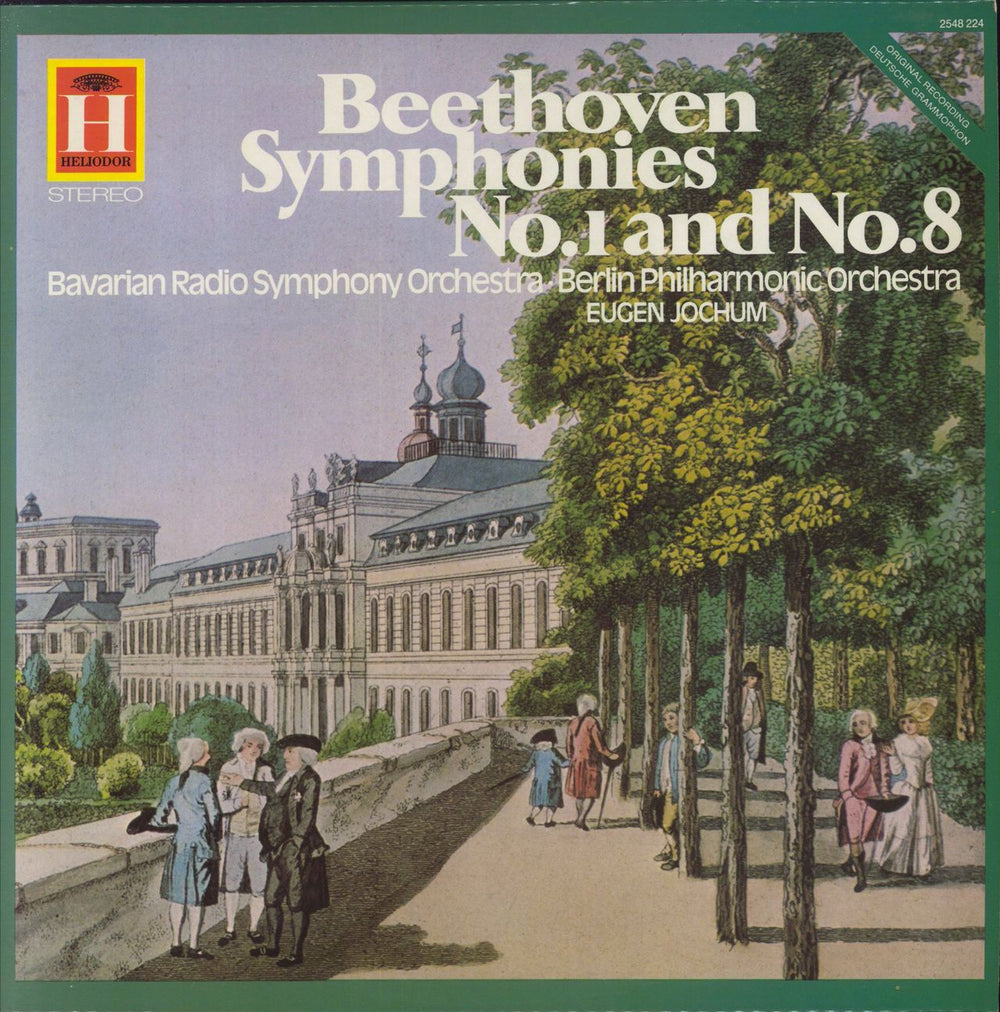 Ludwig Van Beethoven Symphonies No.1 and No.8 UK vinyl LP album (LP record) 2548224