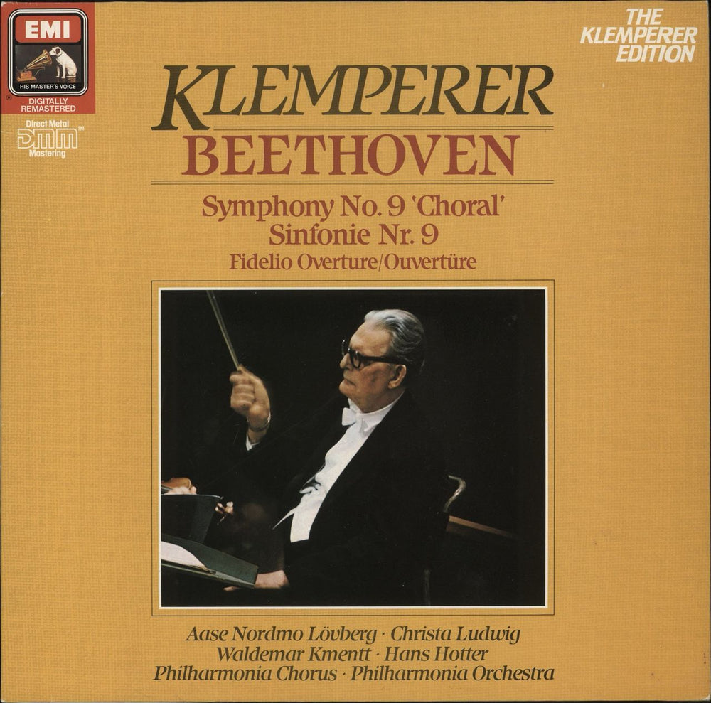 Ludwig Van Beethoven Symphony No. 9 "Choral" / Fidelio Overture UK vinyl LP album (LP record) 2902721