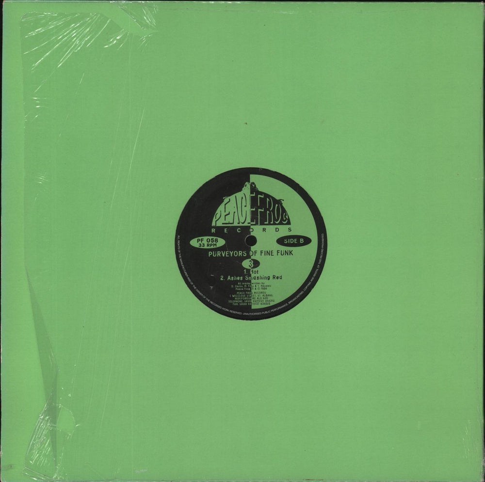 Luke Slater Purveyors Of Fine Funk Vol 3 UK 12" vinyl single (12 inch record / Maxi-single)