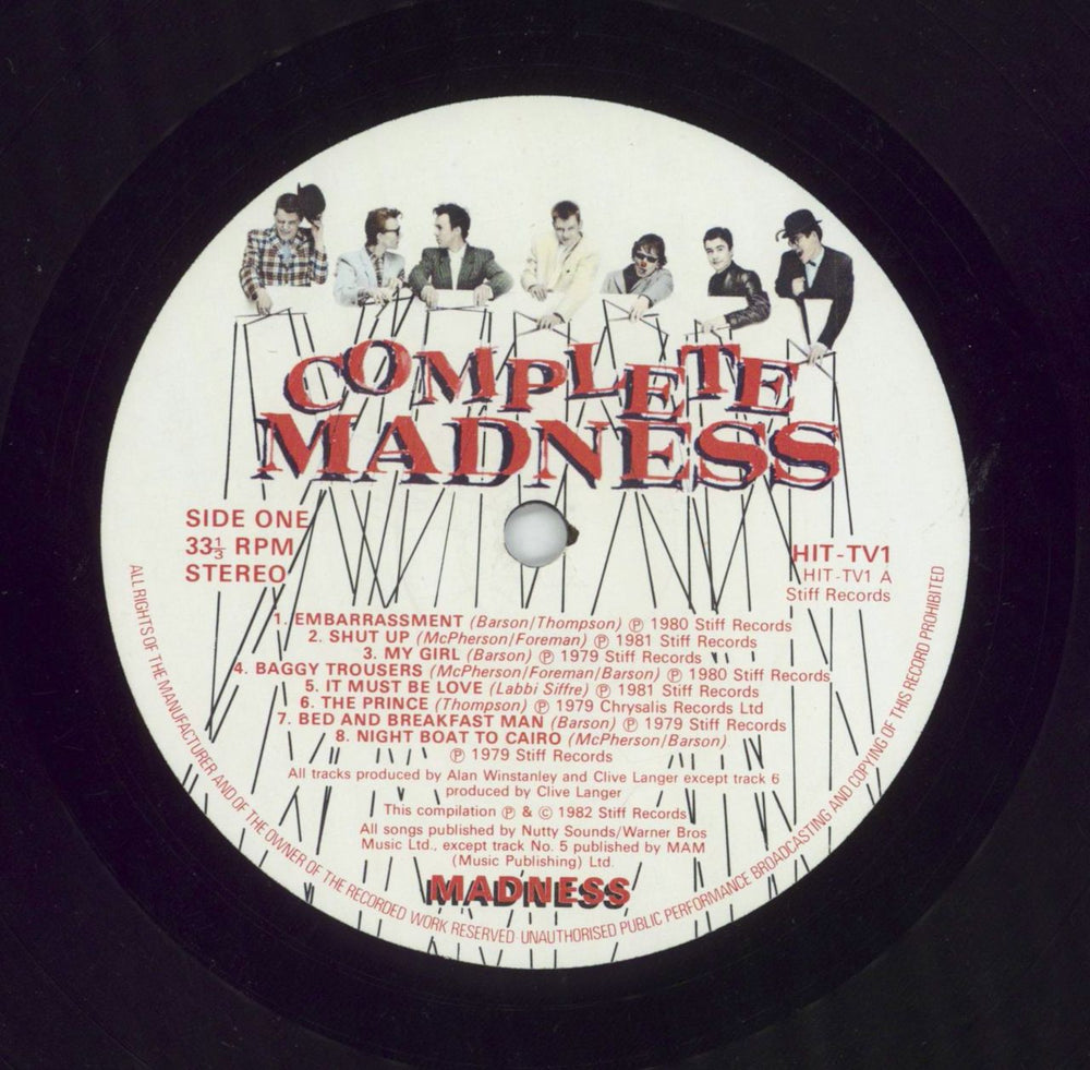 Madness Complete Madness - EX UK vinyl LP album (LP record) HIT-TV1