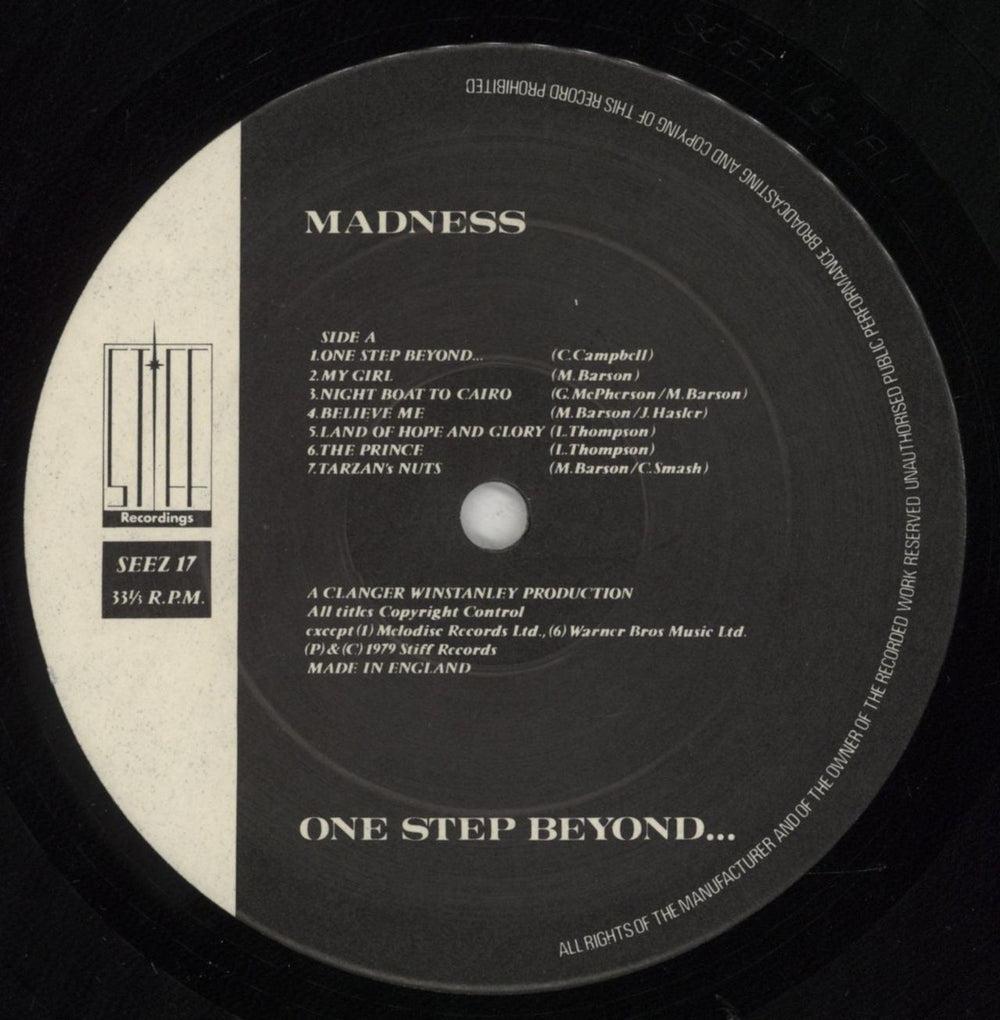 Madness One Step Beyond... - 1st - EX UK vinyl LP album (LP record) MDNLPON805859