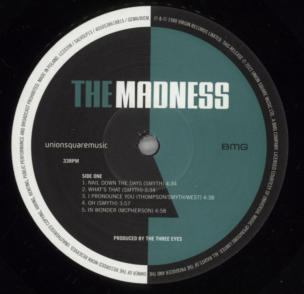 Madness The Madness - 180 Gram Vinyl UK vinyl LP album (LP record) MDNLPTH874372