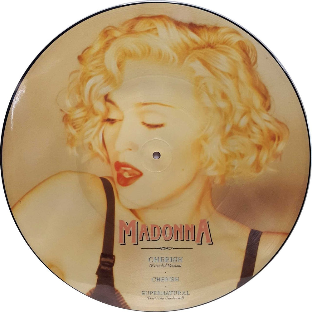 Madonna Cherish UK 12" vinyl picture disc (12 inch picture record) W2883TP