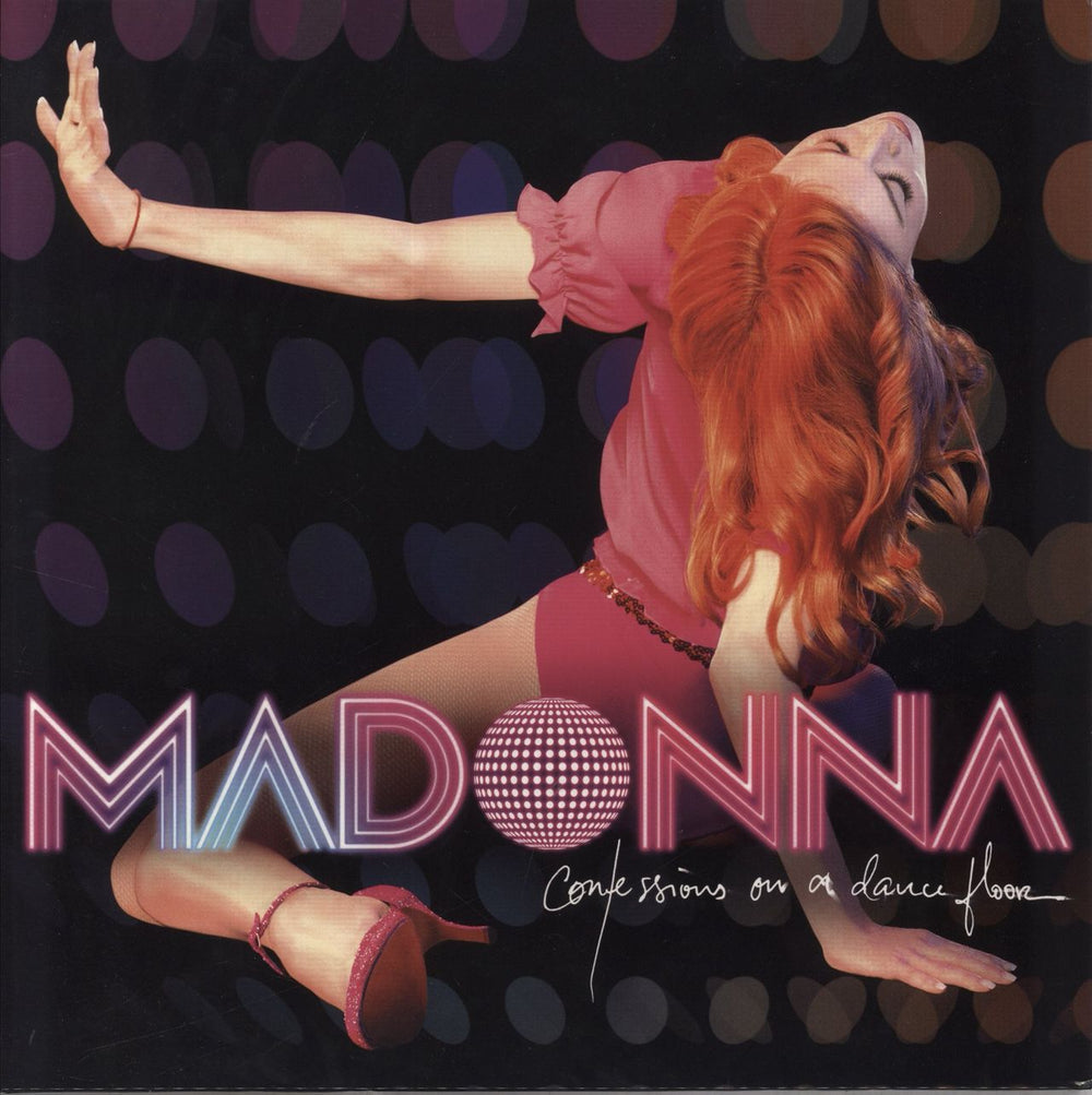 Madonna Confessions On A Dance Floor - Pink Vinyl UK 2-LP vinyl record set (Double LP Album) 9362-49460-1