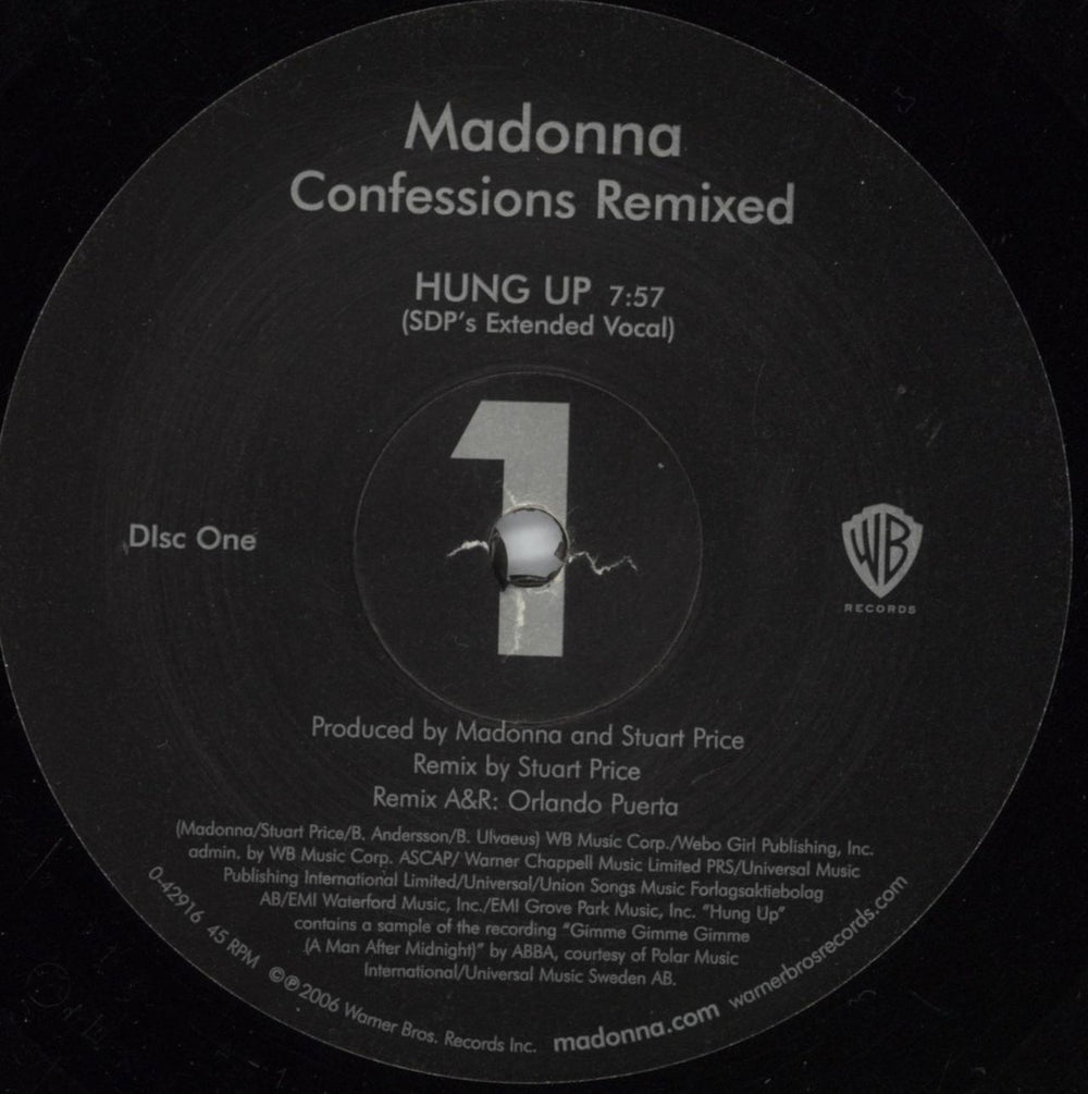Madonna Confessions Remixed - Stickered US 3-LP vinyl record set (Triple LP Album) MAD3LCO721898