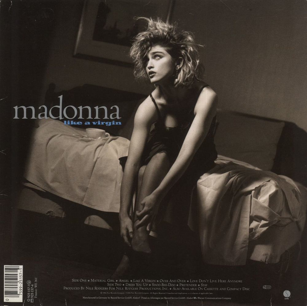 Madonna Like A Virgin German vinyl LP album (LP record) 075992515719