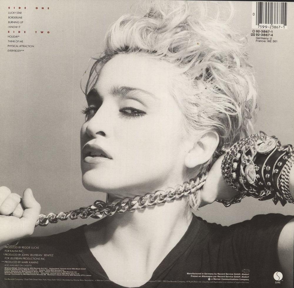 Madonna Madonna German vinyl LP album (LP record) 075992386715