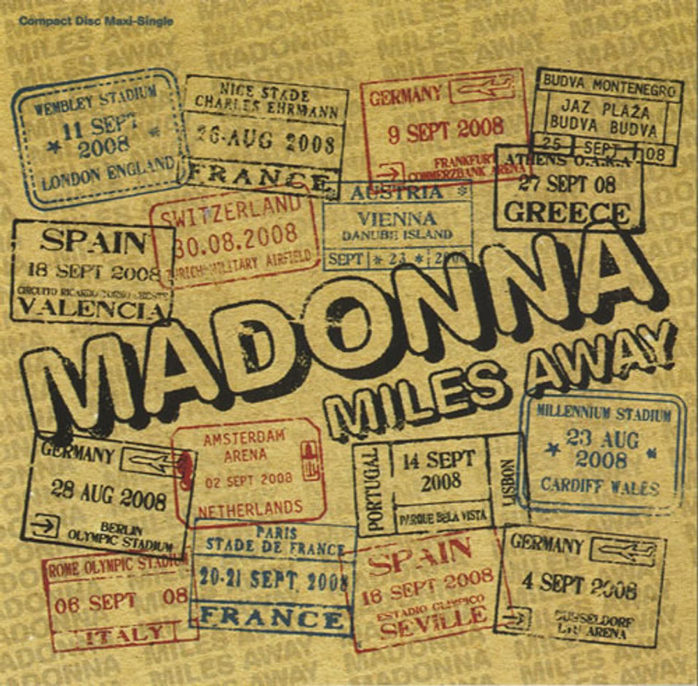 Madonna Miles Away US CD single (CD5 / 5") 517246-2