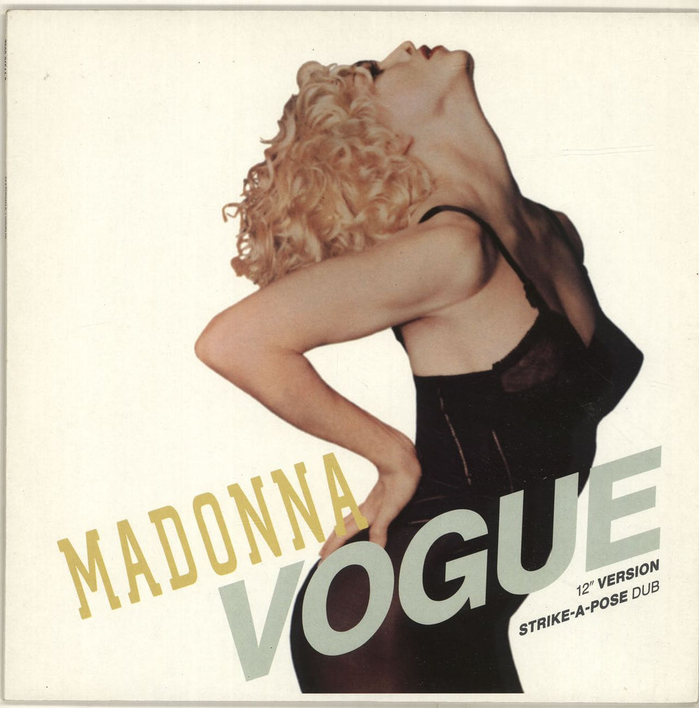 Madonna Vogue + X-rated Poster UK 12" vinyl single (12 inch record / Maxi-single) W9851TX