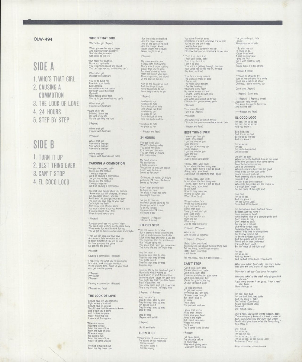 Madonna Who's That Girl Korean vinyl LP album (LP record) 1987