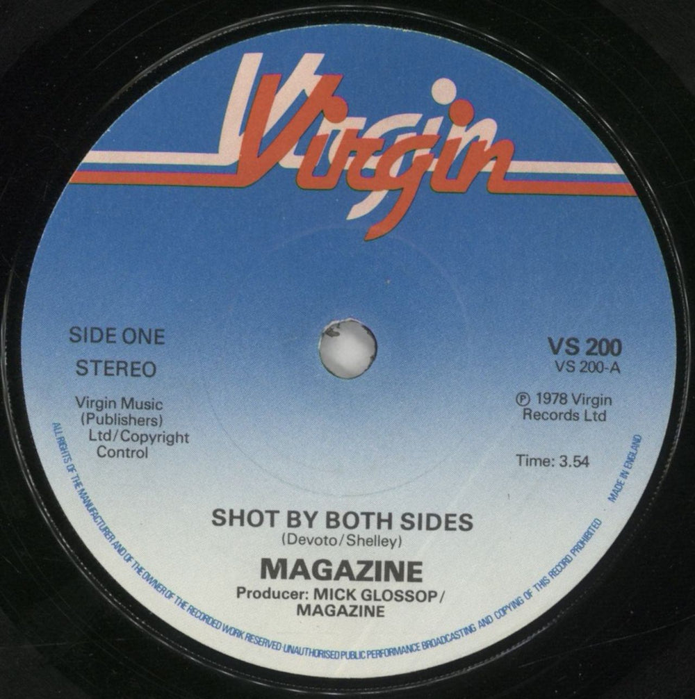Magazine Shot By Both Sides - Card sleeve UK 7" vinyl single (7 inch record / 45) MGZ07SH182999