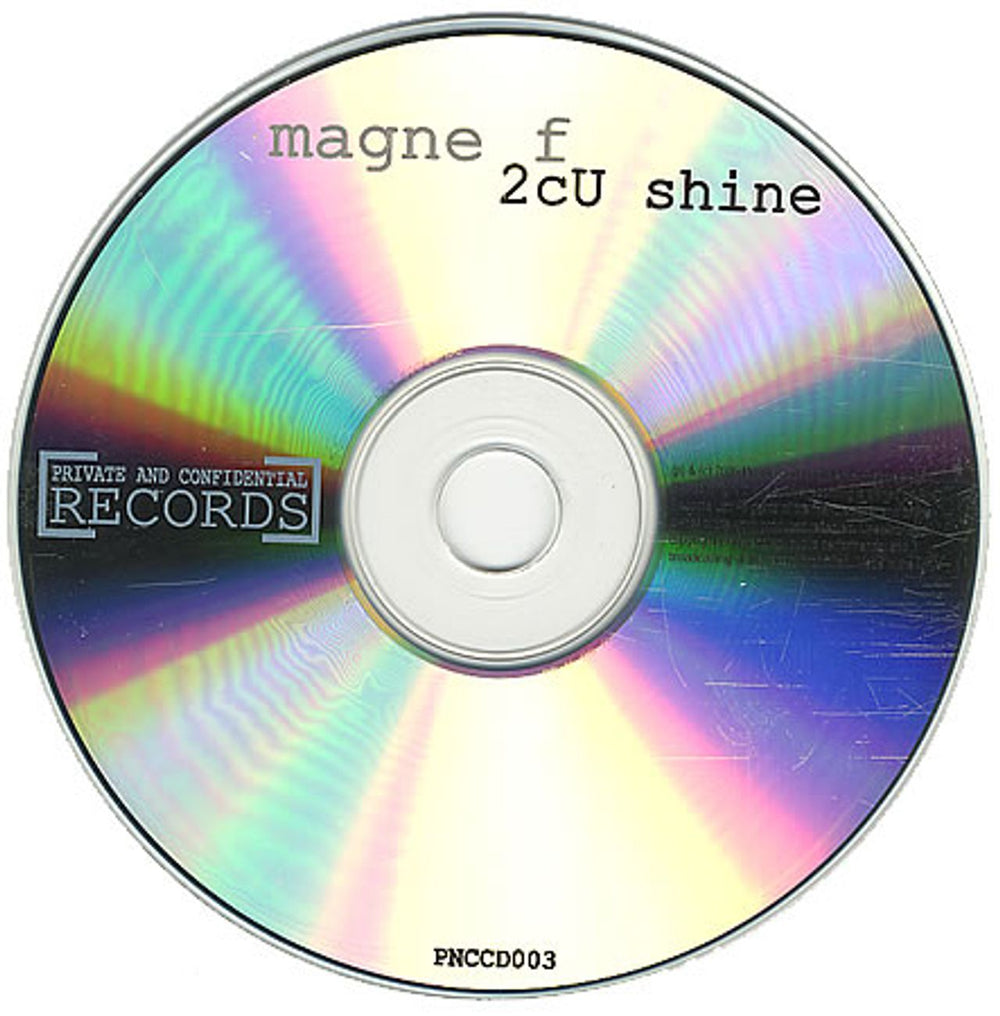 Magne Furuholmen 2cu Shine UK Promo CD-R acetate MBWCRCU389188