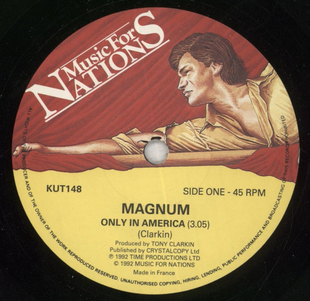 Magnum Only In America UK 7" vinyl single (7 inch record / 45) MAG07ON718081