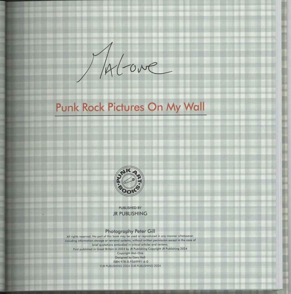 MAL-ONE Punk Rock Pictures On My Wall (Punk Rock Bedrooms) UK book 9780956999160