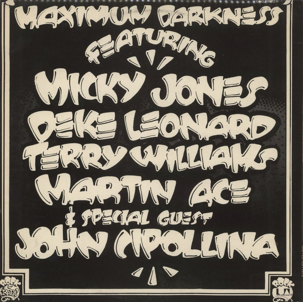 Man Maximum Darkness + Poster UK vinyl LP album (LP record)