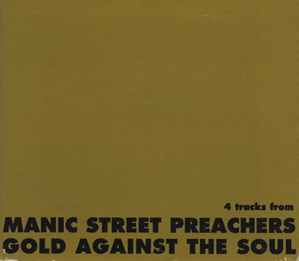 Manic Street Preachers Four Tracks From Gold Against The Soul UK Promo CD single (CD5 / 5") XPCD285