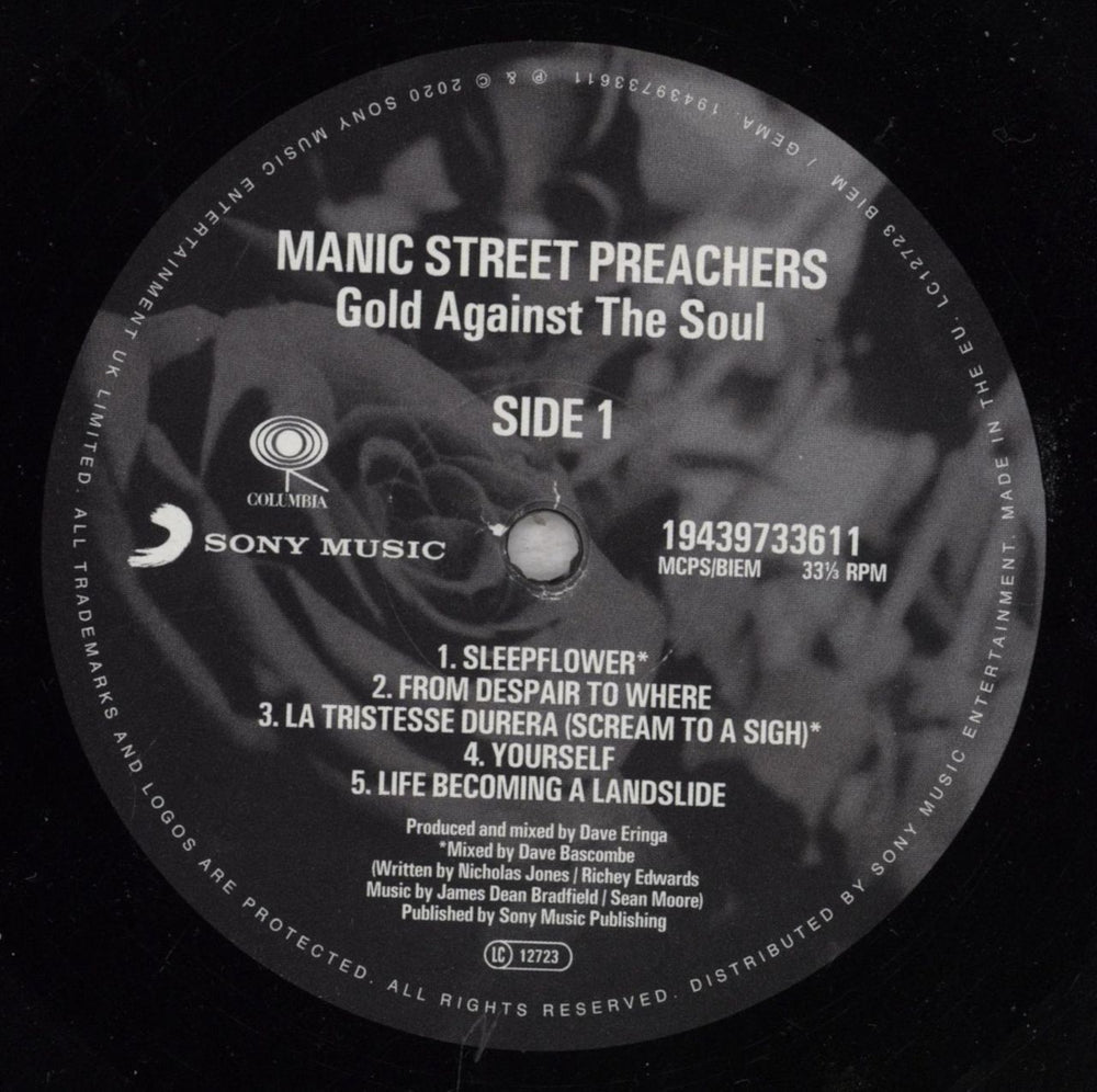 Manic Street Preachers Gold Against The Soul: Remastered UK vinyl LP album (LP record) MASLPGO840475