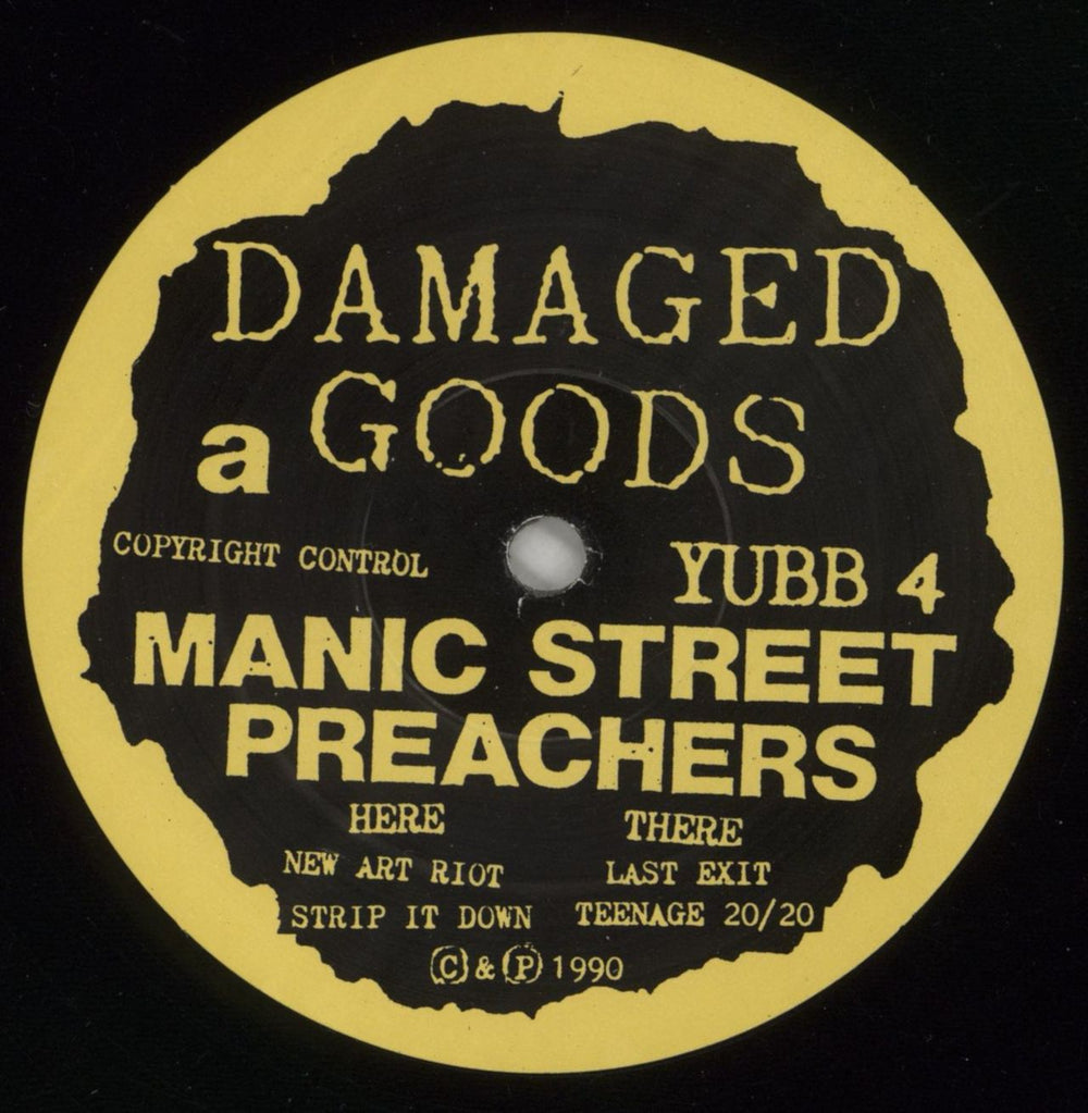 Manic Street Preachers New Art Riot EP - Black & Yellow Labels UK 12" vinyl single (12 inch record / Maxi-single) MAS12NE109238