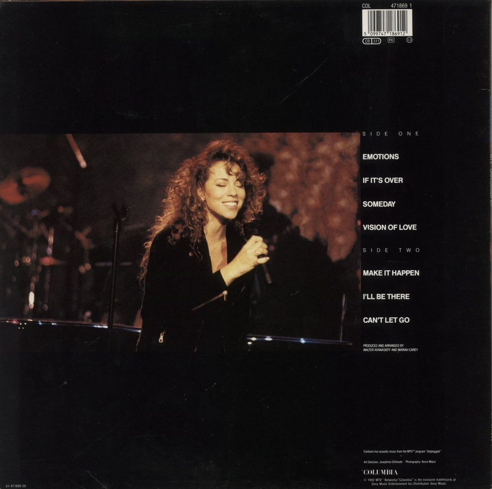 Mariah Carey MTV Unplugged EP - EX UK 12" vinyl single (12 inch record / Maxi-single) 5099747186912