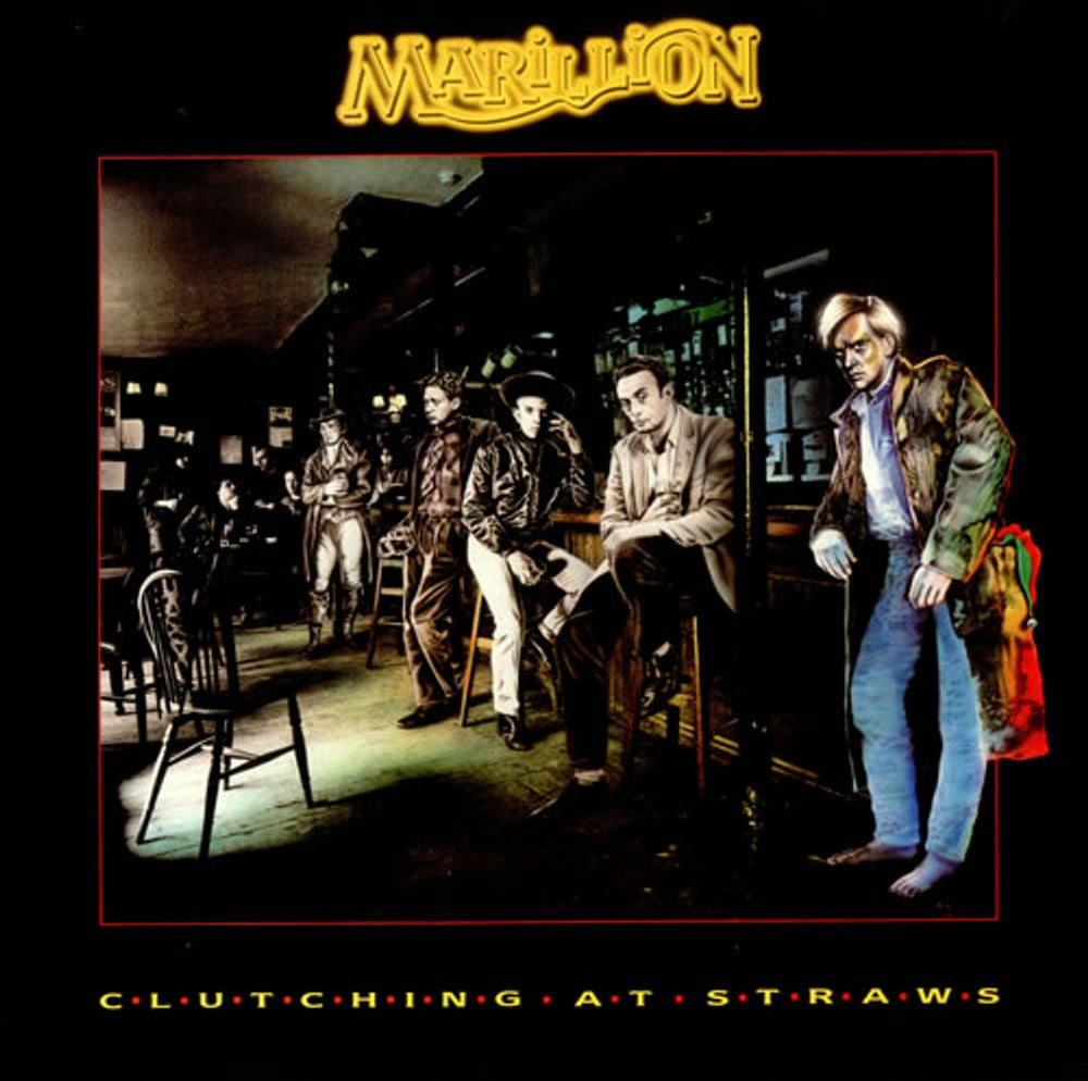 Marillion Clutching At Straws + Merch Insert UK vinyl LP album (LP record) EMD1002