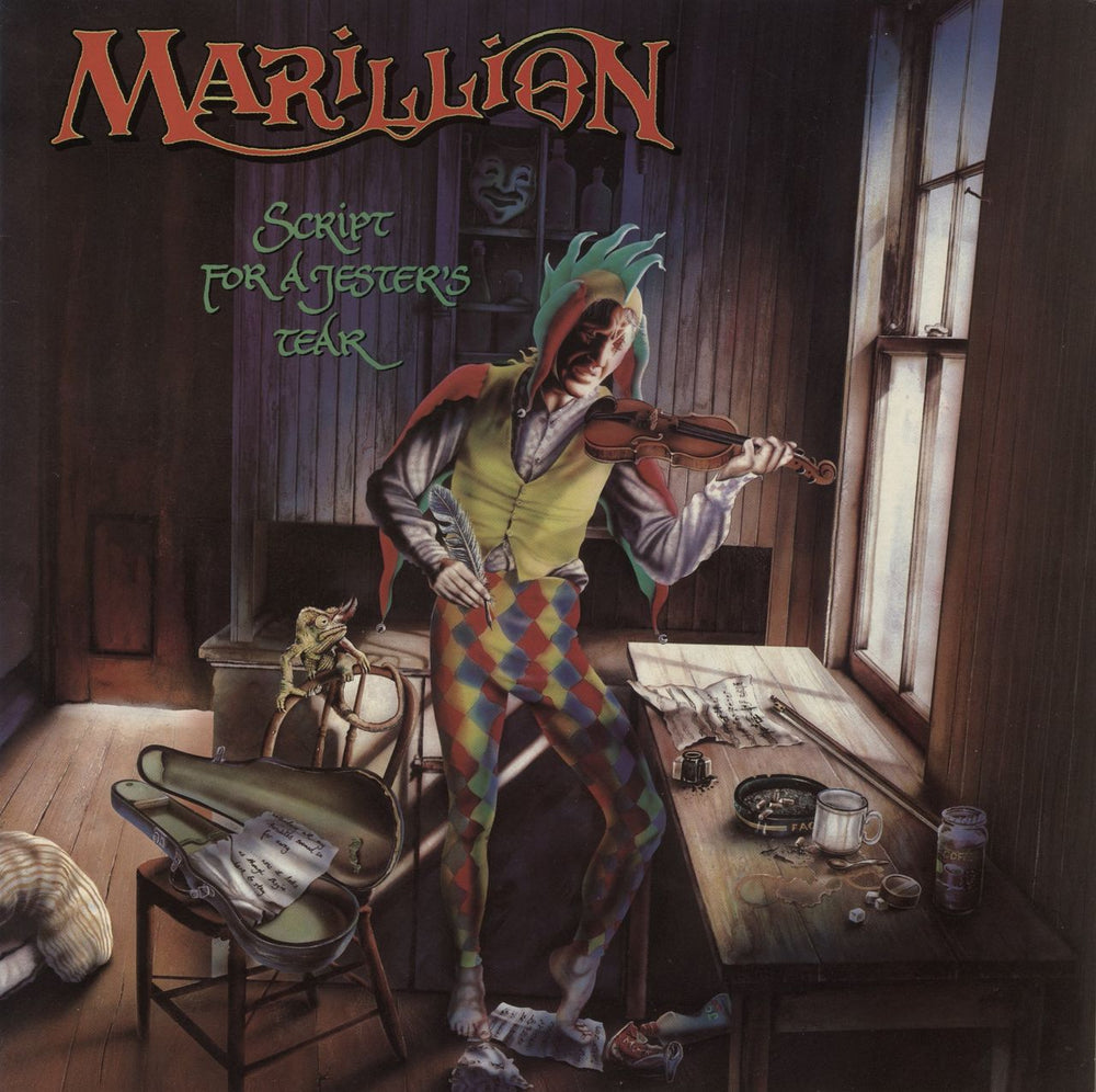 Marillion Script For A Jester's Tear - Black label /Non-barcoded Sleeve - EX UK vinyl LP album (LP record) EMC3429