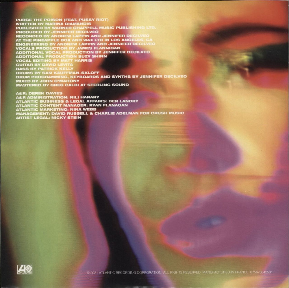 Marina & The Diamonds Purge The Poison - Glow In The Dark Vinyl UK 7" vinyl single (7 inch record / 45) 2021