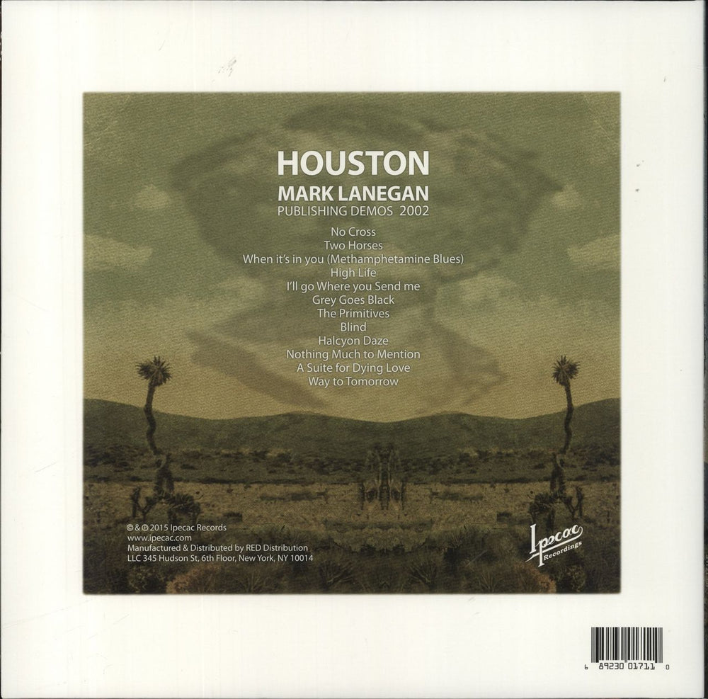 Mark Lanegan Houston [Publishing Demos 2002] US vinyl LP album (LP record) 689230017110