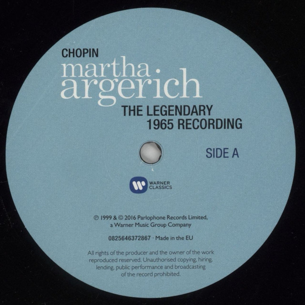 Martha Argerich Chopin: The Legendary 1965 Recording UK vinyl LP album (LP record) NC1LPCH716668