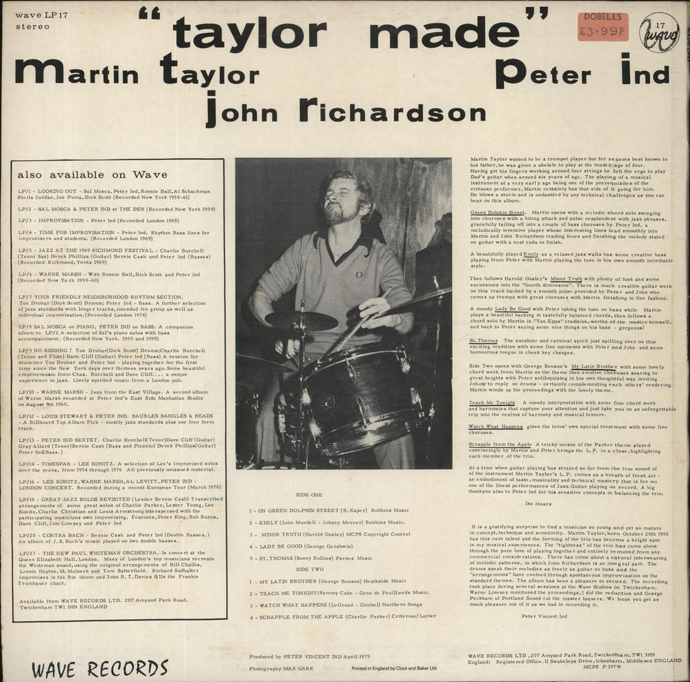 Martin Taylor Taylor Made UK vinyl LP album (LP record)