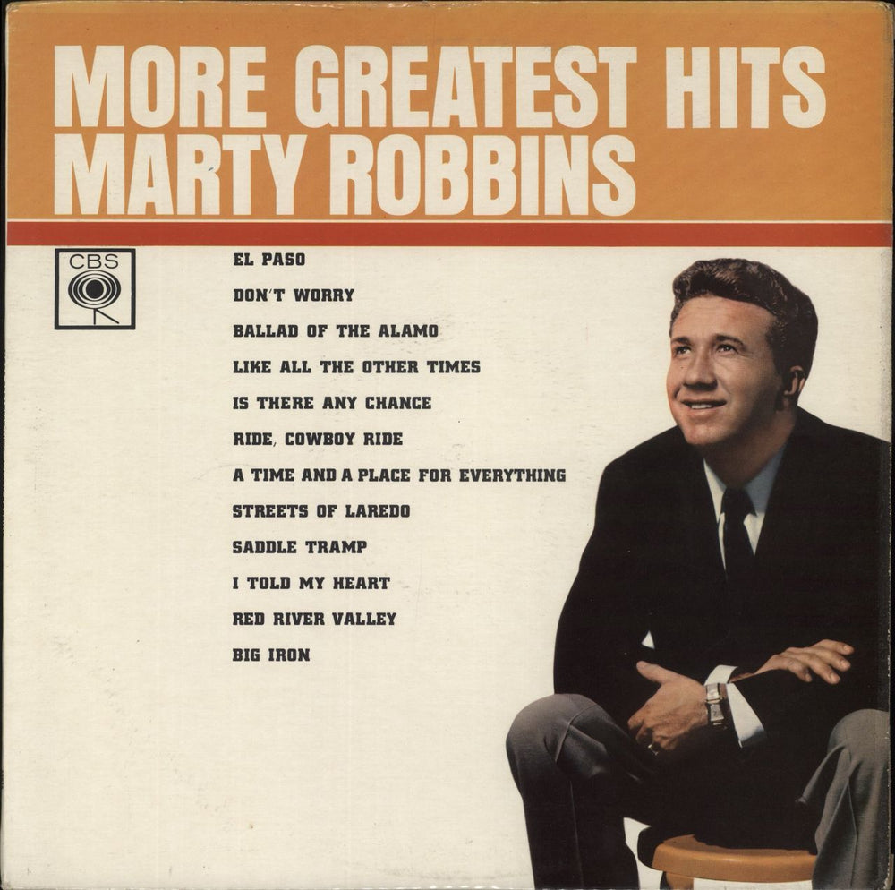Marty Robbins More Greatest Hits UK vinyl LP album (LP record) BPG62075