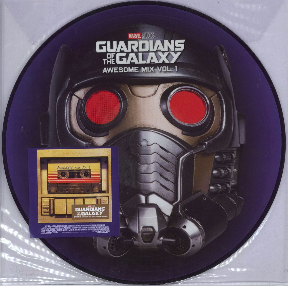 Marvel Guardians Of The Galaxy: Awesome Mix Vol. 1 UK picture disc LP (vinyl picture disc album) 050087374495