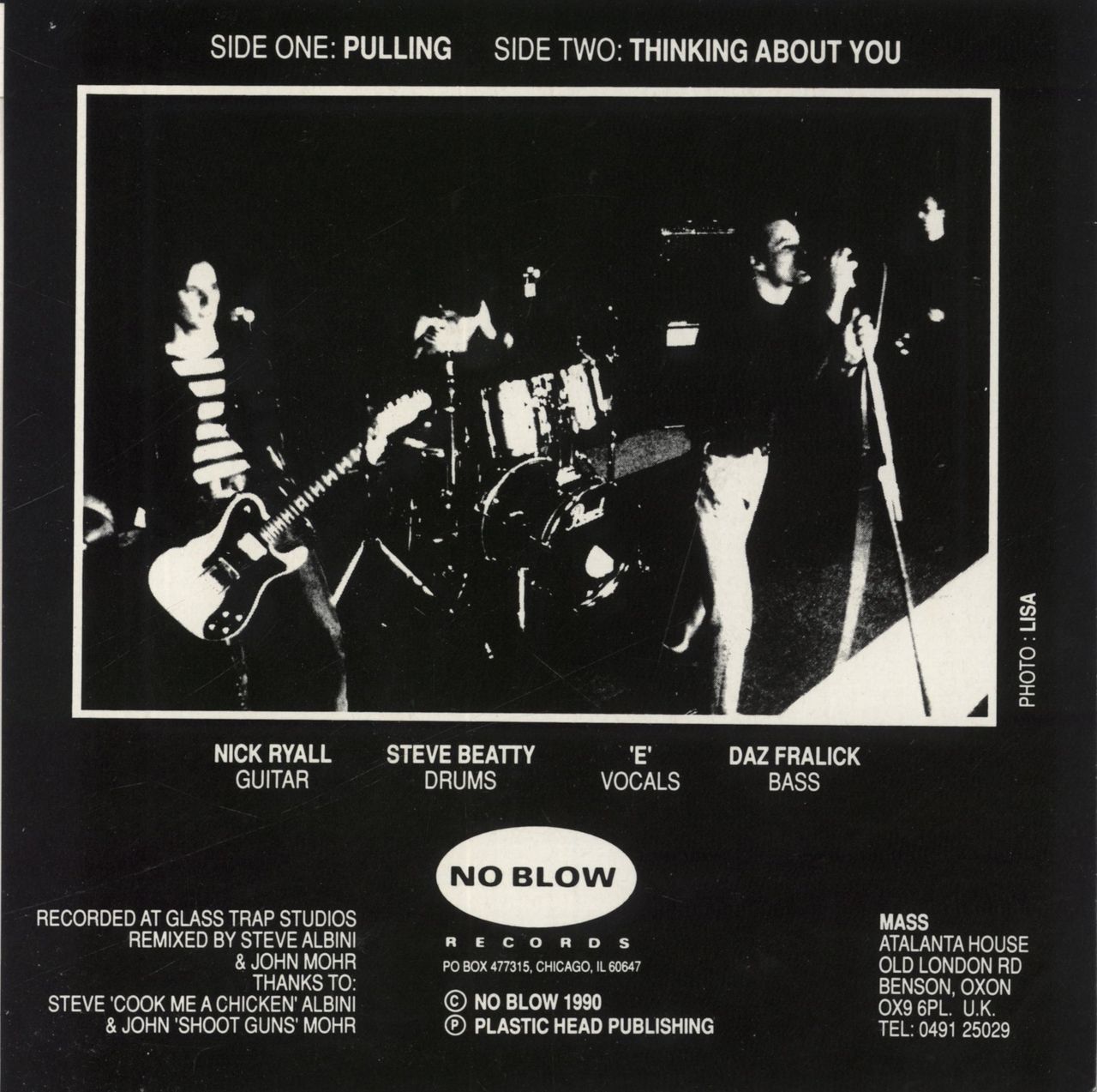 MASS Pulling / Thinking UK 7" vinyl single (7 inch record / 45)