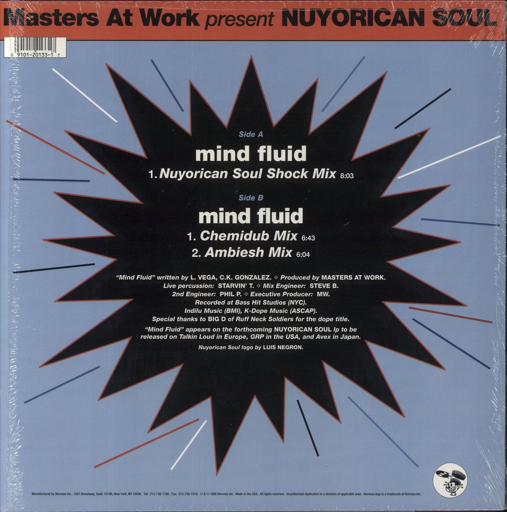 Masters At Work Mind Fluid US Promo 12" vinyl single (12 inch record / Maxi-single)