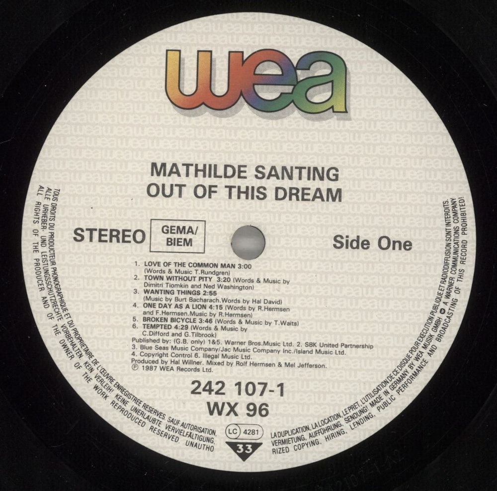 Mathilde Santing Out Of This Dream UK vinyl LP album (LP record) M71LPOU517558