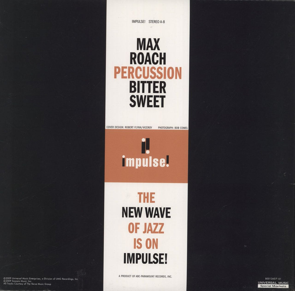 Max Roach Percussion Bitter Sweet US vinyl LP album (LP record)