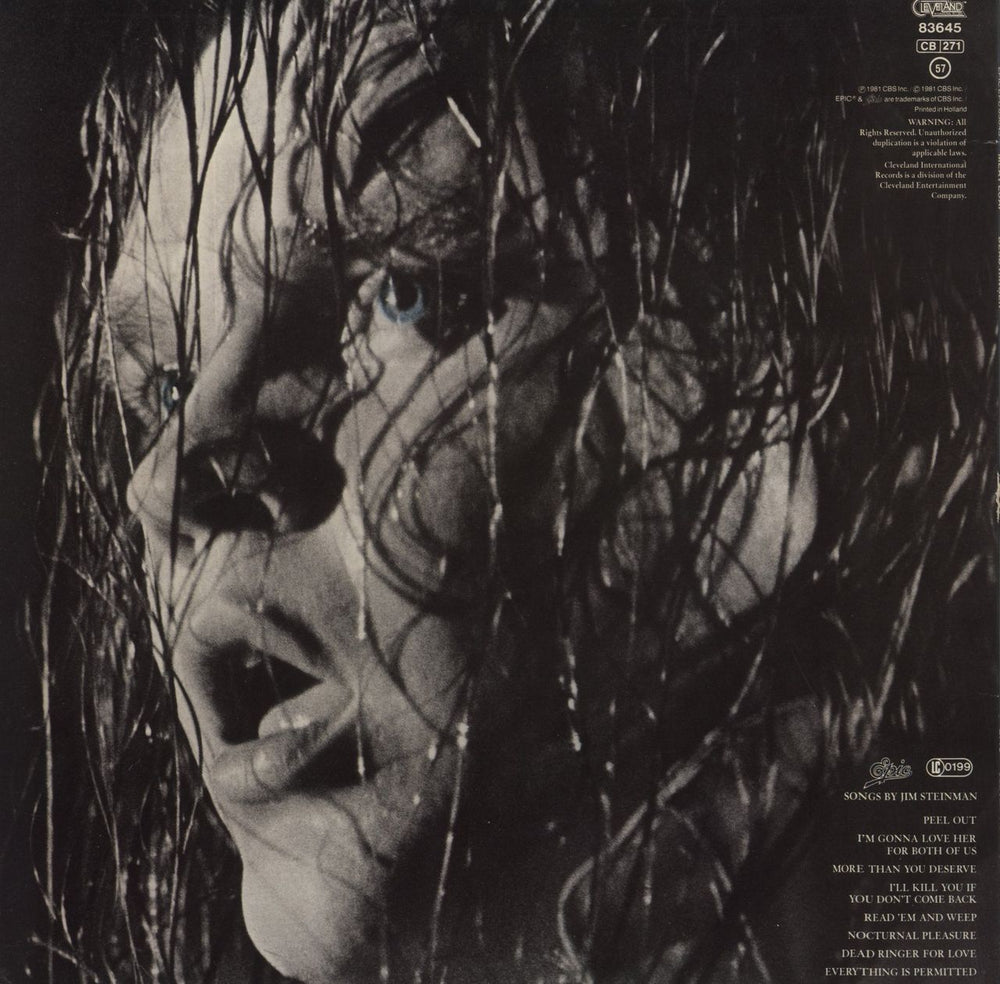 Meat Loaf Dead Ringer Dutch vinyl LP album (LP record)